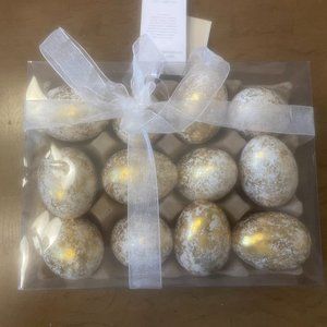 Set of 12 Shabby Chic Easter Eggs.